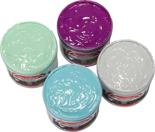 Speedball Fabric Screen Printing Ink, Special Edition Colors, 8-Ounce (4-Pack), Energy Surge