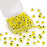 Biuthieny 200pcs 8mm Evil Eye Beads, Spacer Beads and Block Beads for Crafts DIY Bracelet Earring Necklace Making (Yellow)