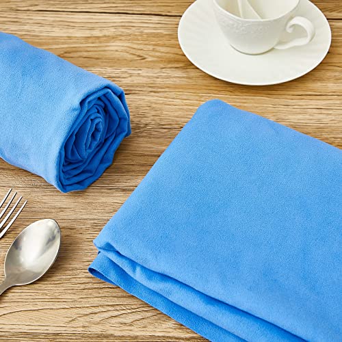 Jecery 1.1 Yard Anti Tarnish Silver Cloth for Jewelry Storage Silverware Cloths to Protect by The Flatware Polishing, Royal Blue