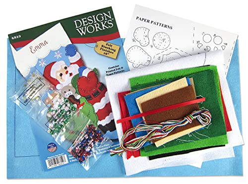 Design Works Crafts Felt Stocking Kit, Santa's Toy Bag
