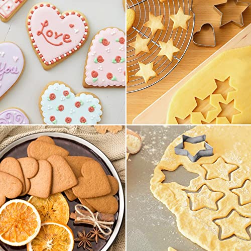 169 Pcs Polymer Clay Cutters Kit 39 Shapes Stainless Steel Clay Earring Cutters with 40 Indentation Round Circle Shape Punch Tools Mold and 90 Accessories for Jewelry Making