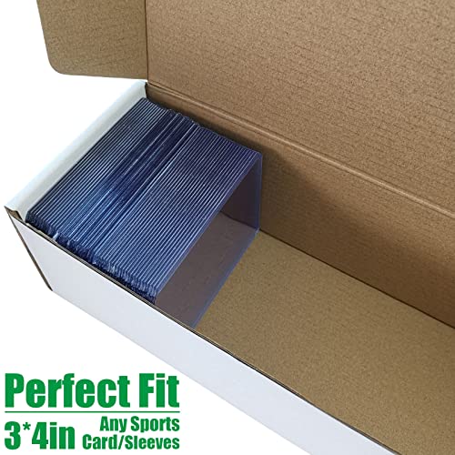 Trading Card Storage Box - Baseball Card Storage Organizer - Sports Card Storage Boxes for Baseball Card, Football Trading Cards, Game Card Holder 5 Pack - 1750 Count