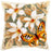 Vervaco Orange Butterfly Cross Stitch Cushion, Multi-Colour