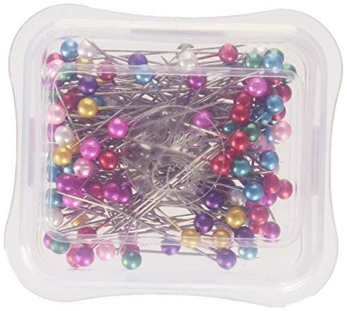 Dritz 64 Pearlized Pins, Long, 1-1/2-Inch (120-Count),Assorted