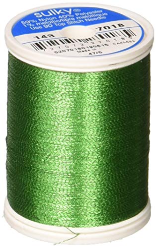 Sulky King Metallic Thread for Sewing, 1000-Yard, Christmas Green