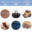 TLKKUE 240 Sets Rivets for Leather, Leather Rivets 3 Sizes Leather Double Cap Rivets for DIY Leather Craft, Bags/Clothes/Shoes/Belts Decoration or Repair (Bronze)