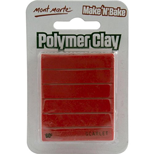 Mont Marte M.M. Make N Bake Polymer Clay 60G - Scarlet