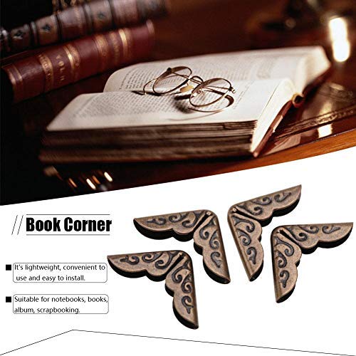 50pcs Scrapbooking Photo Mounting Corners Book Albums Menus Notebook Folder File Corner Protectors(C086 bronze)