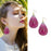 3 Pcs Resin Earring Mold Resin Jewelry Molds Tear Drop Earring Silicone Molds Epoxy Casting Molds Teardrop Shape Resin Molds Pendant Molds with Hanging Hole, Jewelry Making DIY Craft Tools Size S M L