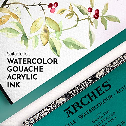 Arches 200177595 Watercolor Block, Cold Press, 10" x 14"