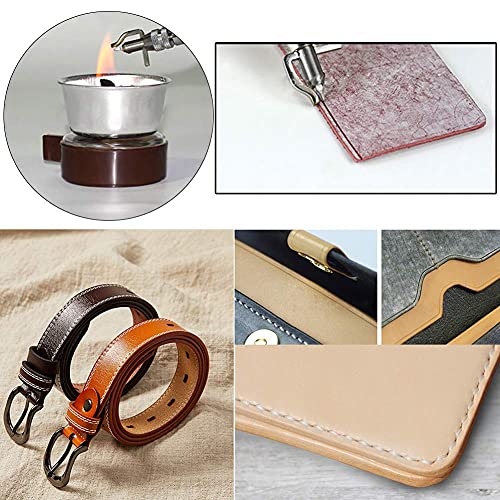 Leather Groover Tool, 7 in 1 Pro Adjustable Stitching Groover and Creasing Edge Beveler, Leathercraft Kits, Leather Carving Cutting Edge Tools for Leathercraft Work