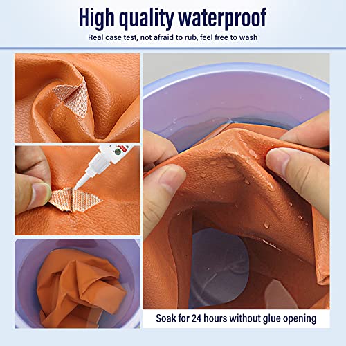 20g Leather Glue, Adhesive for Leather, Instantly Strong Adhesive for bonding Genuine Leather, Shoes, Tents, Drapes, Carpeting, Furniture Upholstery, Leather Clothing, Bags, Seats, Leather Sofa and PU