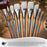 Silver Brush Limited 1521S Silverwhite Art Set, Watercolor, Acrylic, Gouache / Oil Brushes, 2 Round Brushes Sizes 4 and 10, 1 Script Liner Brush Size 1, 1 Stroke Brush 1/2 Inch, Short Handle 4 Brushes