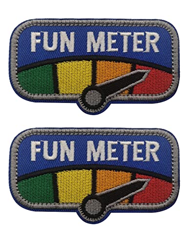 7 PCS AliPlus Fun Meter Patches Suck Meter Patches Fucks Given Patch Morale Patch Embroidered Patch Hook and Loop