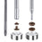Hotop 80 Set Snap Fasteners Snaps Button Press Studs with 4 Pieces Fixing Tools, 12.5 mm in Diameter