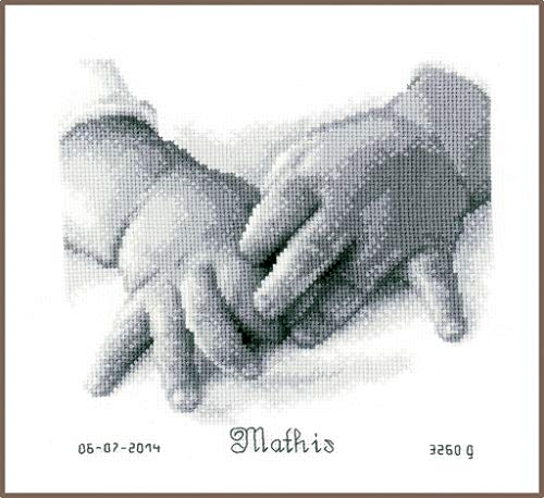 Vervaco Counted Cross Stitch Kit Baby Hands 8" x 7.2"