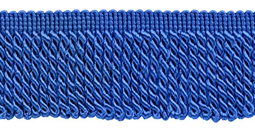 2 1/2" (6cm) Long Bullion Fringe Trim (Style# EF25) Persian Blue #I6 (Royal Cobalt Blue) 10 Yard Value Pack (9.5m/30 ft)