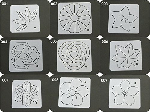 HONEYSEW Semi-Transparent Quilting Template Patchwork Tools Quilt Handmade DIY Sewing Tool Leaf Pattern (9pcs Total)