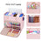 Crochet Tote Bag,Leudes Knitting Bag Fits 15.6 Inch Laptop Yarn Storage Organizer Large Yarn Holder Hook Case for Knitting & Crochet Supplies (Pink)