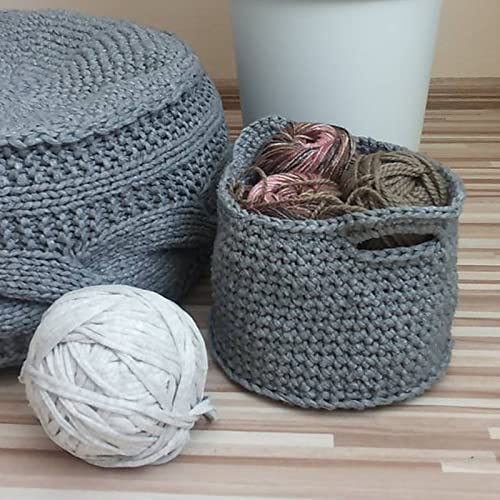 5 Sizes Wooden Basket Bottom for Knitting Crochet Basket Bag,Round Shape Blank Crochet Basket Wood Base for DIY Basket,Wood Base Knitting Supplies for Knitter, Crocheter and Beginner (Round+5pcs)