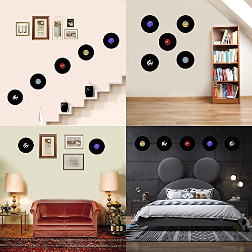 FACHPINT 12 inch Fake Records 5 Pieces in 1 Pack, Records for Wall Aesthetic, Viynles Record Decor, Blank Vinyl Records for Wall, Fake Vinyls for Room Decor, Room Decor Aesthetic, Vinyl Decor