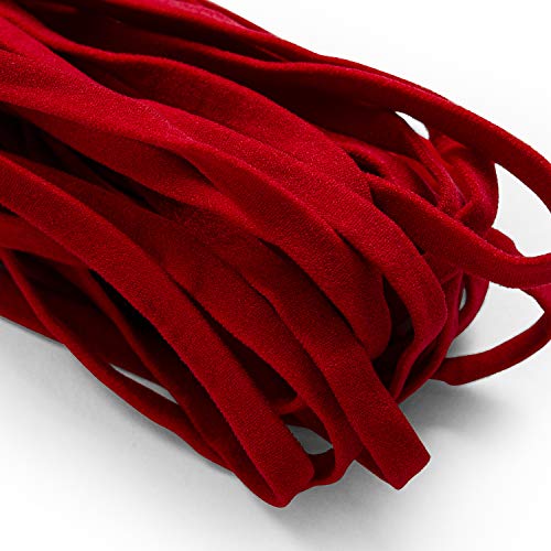Expo International 1/4" Ultra Soft Knit Elastic Band - 10 Yards | Red