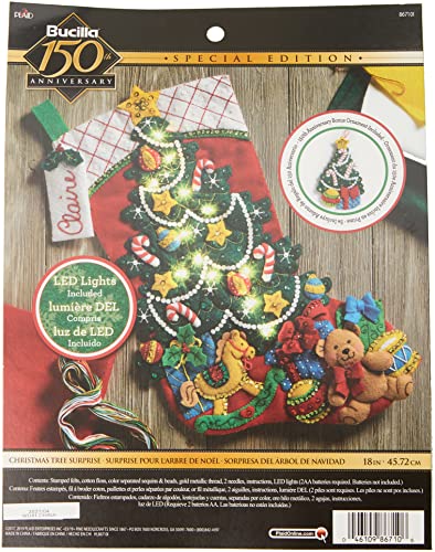 Bucilla Christmas Tree Surprise Stocking Kit