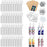 ZOCONE 60 Pcs Sublimation Earrings Blank Bulk, Sublimation Printing Earrings Unfinished Rectangular Heat Transfer Earring Pendant with Earring Hooks Cardboard Bags for Women Girls DIY Earring Project