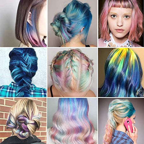10 Color Hair Chalk for Girls Makeup Kit - New Hair Chalk Comb Temporary Washable Hair Color Dye for Kids - Birthday Halloween Christmas Gifts Toys for Girls Kids Age 6 7 8 9 10 11 12 Year Old