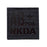 2x2 inch Black Infrared IR Tactical POS NKDA Blood Type Positive POS Patch with Hook and Loop (AB+POS)