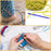 LoveInUSA 100 PCS Plastic Needles for Kids, Large Eye Plastic Needles Plastic Sewing Needles for Handmade Crafts DIY Notions Stitchery