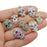 WOCRAFT 32 pcs Gold Plated Enamel Halloween Flower Skull Charms Pendant for Jewelry Making Necklace Bracelet Earring and Slime DIY Jewelry Accessories Charms (M004)