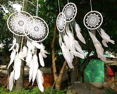 Benvo Metal Craft Hoops Dream Catcher Rings Steel Macrame Rings Floral Hoops for Making Wedding Wreath, Dream-Catchers, Macrame DIY Projects, 10 Pieces in 10 Different Sizes(Silver)