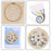 Full Range of Embroidery Starter Kit with Pattern, Kissbuty Cross Stitch Kit Including Embroidery Fabric with Floral Pattern, Bamboo Embroidery Hoop, Color Threads and Tools Kit (Flower Butterfly)