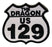 US 129 TAIL OF THE DRAGON 3-3/8" x 3" iron on patch Biker (D36)