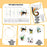 5 Pcs Embroidery Starter Kit with Patterns and Instructions, DIY Adult Beginner Cross Stitch Set with Pattern Plant Cat Embroidery, Hoops Needles Threads