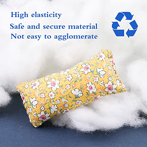 550g/19.4oz Fluff Stuffing High Resilience Fill Fiber, White Polyester Fiber Fill, Recycled Polyester Fiber for Stuffing Pillows Quilts Pouf Paddings Stuff Toys Dolls DIY and Home Decoration Crafts