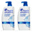 Head and Shoulders Shampoo, Anti Dandruff Treatment and Scalp Care, Classic Clean Scent, for All Hair Types including Color Treated, Curly or Textured Hair, 32.1 fl oz, Twin Pack
