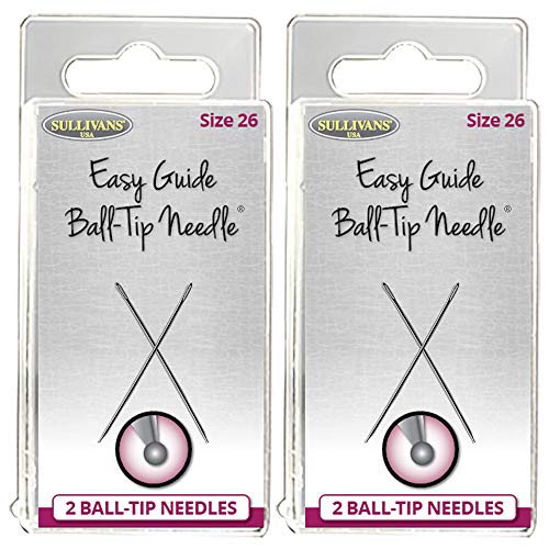 The Easy Guide Ball-Tip Needles Size 26 and Size 28 Bundle, 4 Packages, 8 Needles
