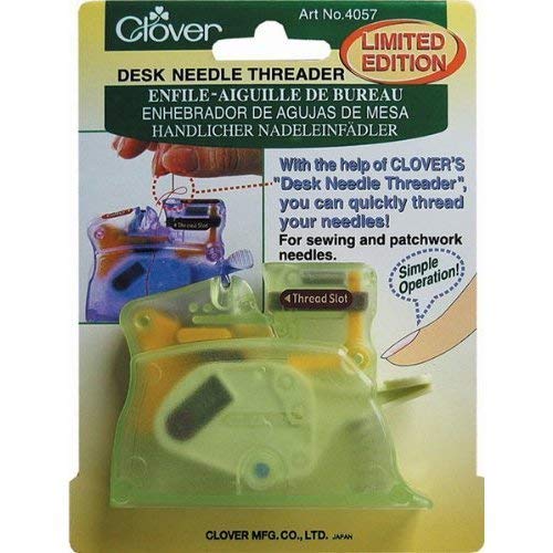 Clover Desk Needle Threader, Green (4072)