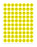 Hygloss Products Happy Smiley Face Yellow Dot Stickers - 2000 Labels - 1/2 Inch, 25 Sheets