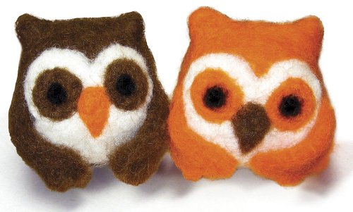 Dimensions Needlecrafts Round and Wooly Owls Needle Felting Kit