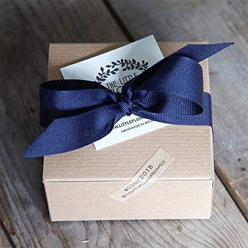 VATIN Solid 1/4" X 50 Yards Navy Blue Grosgrain Ribbon Perfect for Crafts, Wedding Decor, DIY Hair Accessories, Sewing, Gift Package Wrapping and More