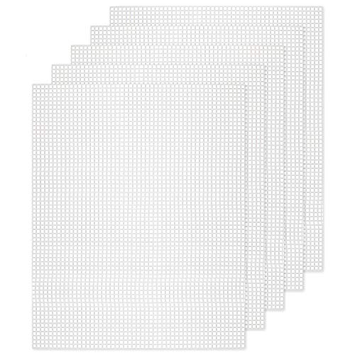 10 PCS Mesh Plastic Canvas Sheets, 21x 13.1Inch 5 Count Plastic Canvas for Embroidery Crafting, Acrylic Yarn Crafting, Knit and Crochet Projects