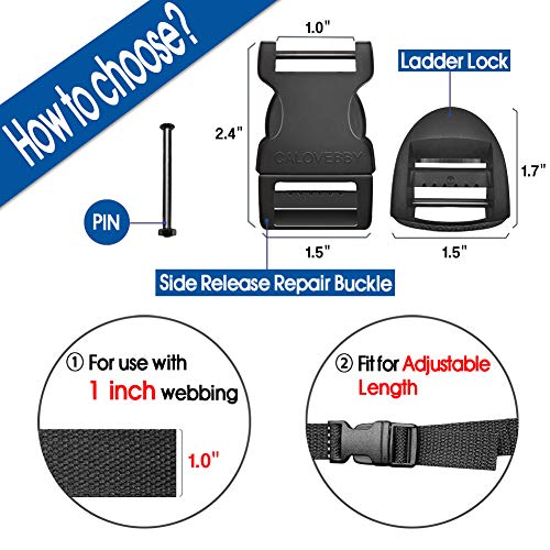 Field Repair Buckle Plastic Buckle Adjustable Buckle 1 Inch Strap Flat Side Release for Military Grade Buckles,Tactical Backpack Hiking Backpack Repairing,Camping Accessories,Luggage Strap