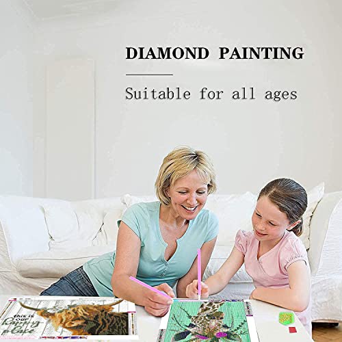 Cow Diamond Painting Kits, 5D Diamond Art Kits Full Drill Diamond Painting Kits for Adults Kids Beginner, Painting with Diamond Dots Arts and Crafts for Adults Cow Picture Home Decor 12X 16 inch