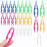 ASTER Plastic Tweezers - Pack of 25, 4 Inch/10cm Plastic Beads Tweezers First Aid Tweezers Bulk Perler Bead Tweezer for Perler Fuse Beads Kids Handmade DIY Crafts (5 Color)