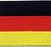 PatchClub German Flag Patch Embroidered, 3.5 x 2.5 in - Germany Patch - Iron On/Sew On