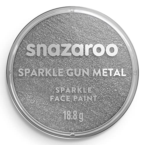 Snazaroo Classic Face and Body Paint, 18ml, Sparkle Grey