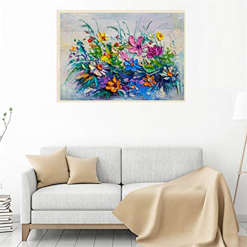 GZKLSMY Diamond Painting Kits for Adults , Flower 5D DIY Full Drill Diamond Painting Rhinestone Embroidery Pictures Diamond Arts Crafts for Home Wall Decor